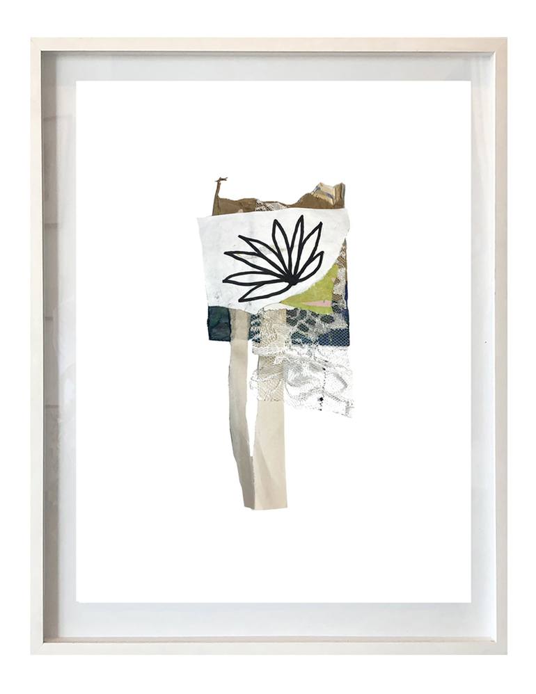 Original Abstract Floral Mixed Media by Amy Smith