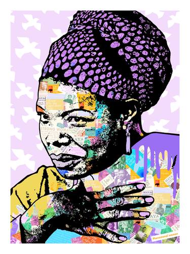 Saatchi Art Artist Amy Smith; Printmaking, “Maya Angelou Limited Edition Print” #art