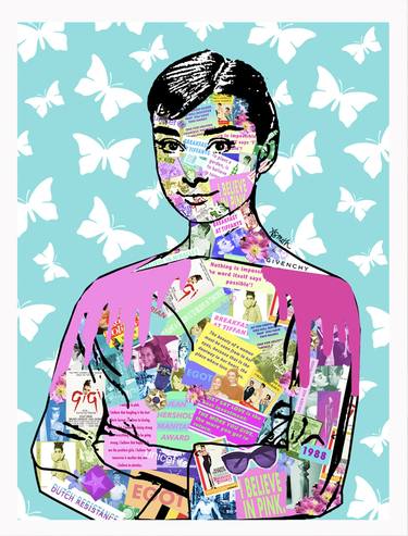 Audrey Hepburn pop art contemporary limited edition print thumb