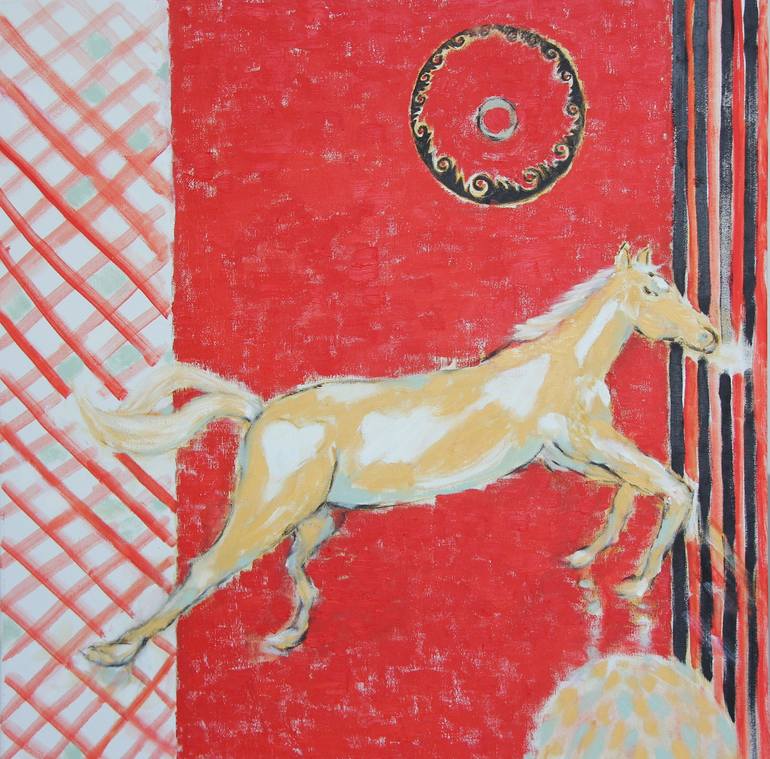 Original Expressionism Animal Painting by Lindating Wareham