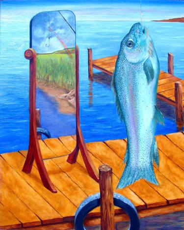 Original Surrealism Humor Paintings by Nanci Schrieber-Smith