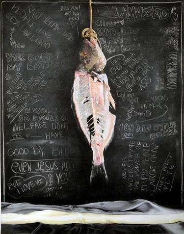 Print of Realism Fish Paintings by Sebastien Shahmiri