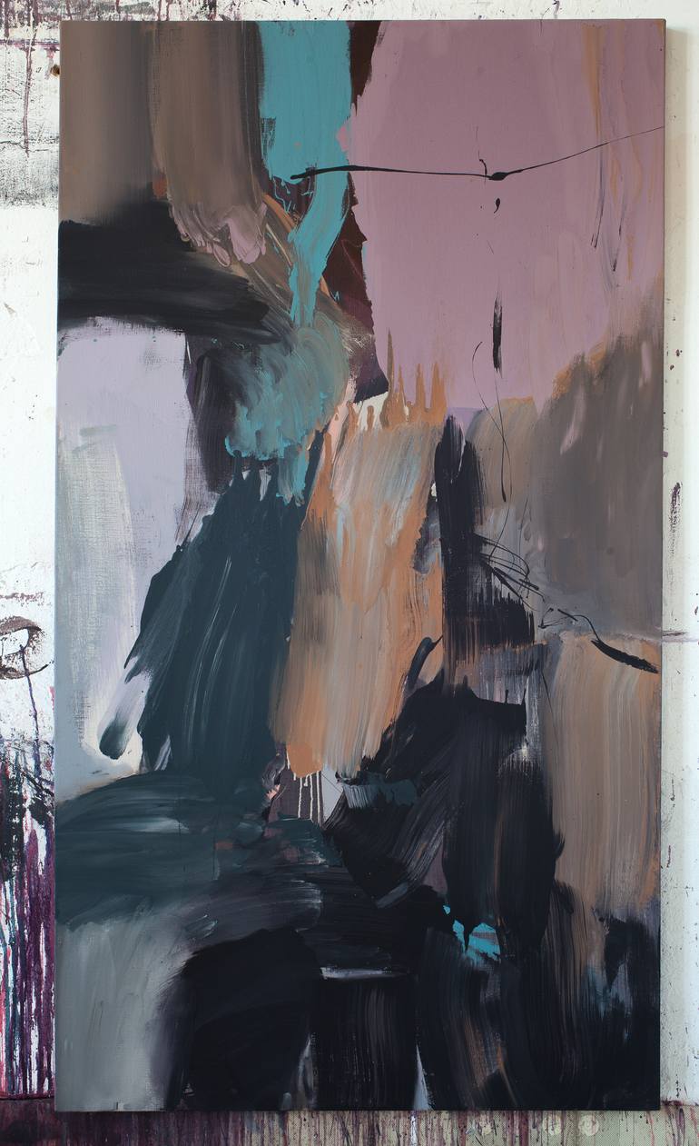 Original Abstract Expressionism Abstract Painting by Andrey Yanovich