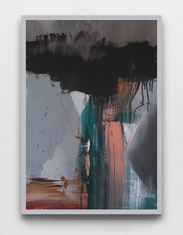 Original Abstract Expressionism Abstract Painting by Andrey Yanovich