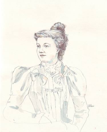 Victorian Lady with Puffy Sleeves thumb
