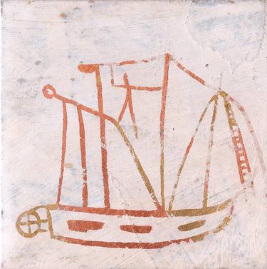 Original Folk Boat Paintings by Stefania Puntaroli