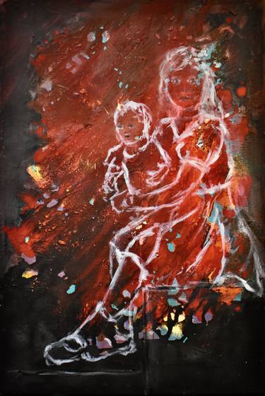 Print of Figurative Family Paintings by Marianne Simonin