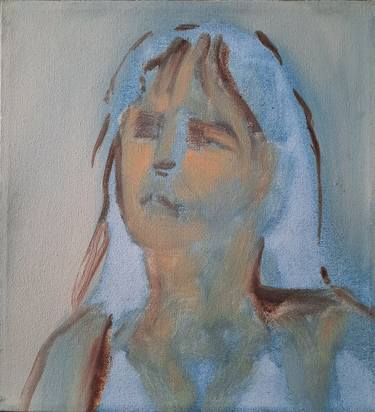 Original Expressionism Portrait Paintings by Marianne Simonin