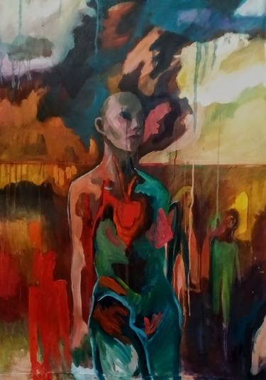 Original Expressionism Men Paintings by Emilie Lagarde