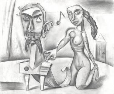 Print of Surrealism Music Drawings by Alisha Sufit