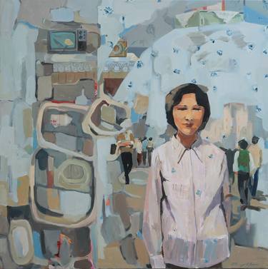 Original Contemporary Family Paintings by Sherry Xiaohong Chen