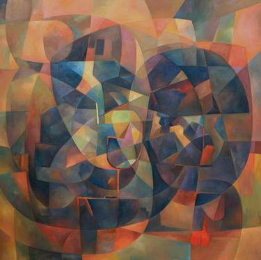 Original Abstract People Paintings by Sherry Xiaohong Chen