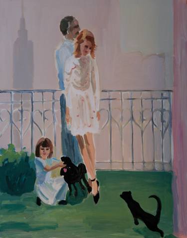 Print of Figurative Family Paintings by Sherry Xiaohong Chen