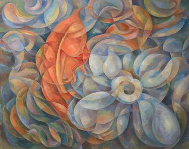 Print of Abstract Expressionism Floral Paintings by Sherry Xiaohong Chen