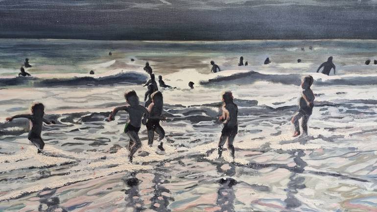 Original Impressionism Seascape Painting by Bonneke Weber