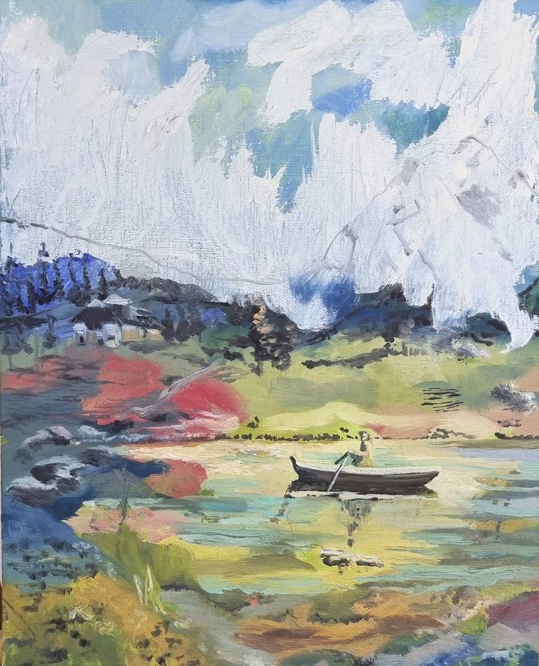 Print of Impressionism Seasons Paintings by Bonneke Weber