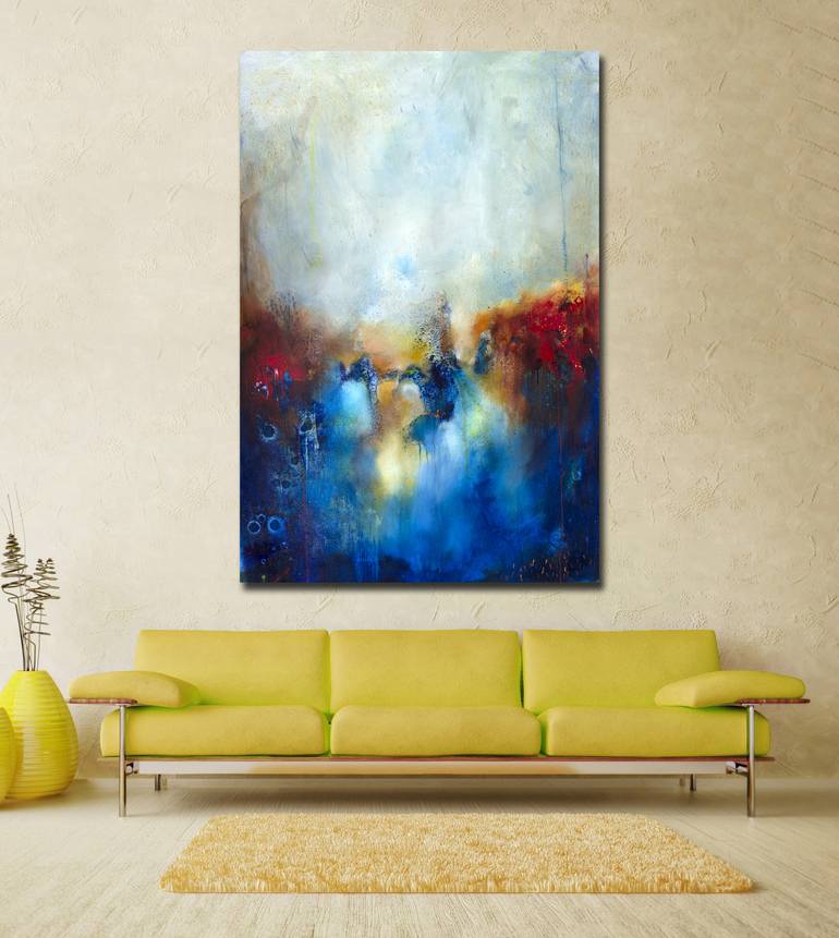 Original Abstract Expressionism Abstract Painting by Behzad Tabar