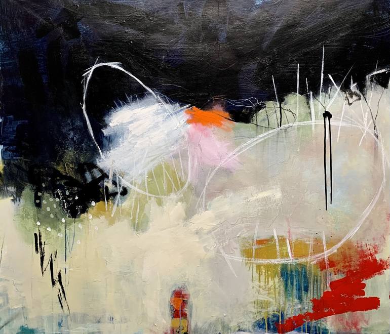 Original Abstract Expressionism Abstract Paintings by Behzad Tabar