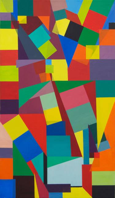 Original Fine Art Geometric Paintings by Quinn Stilletto