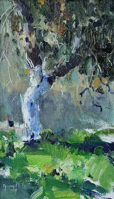 Saatchi Art Artist Pavlo Gryniuk; Paintings, “apple tree (yet not yellow leaves in autumn)” #art