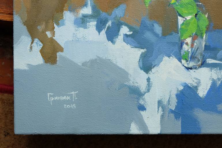 Original Abstract Expressionism Still Life Painting by Pavlo Gryniuk