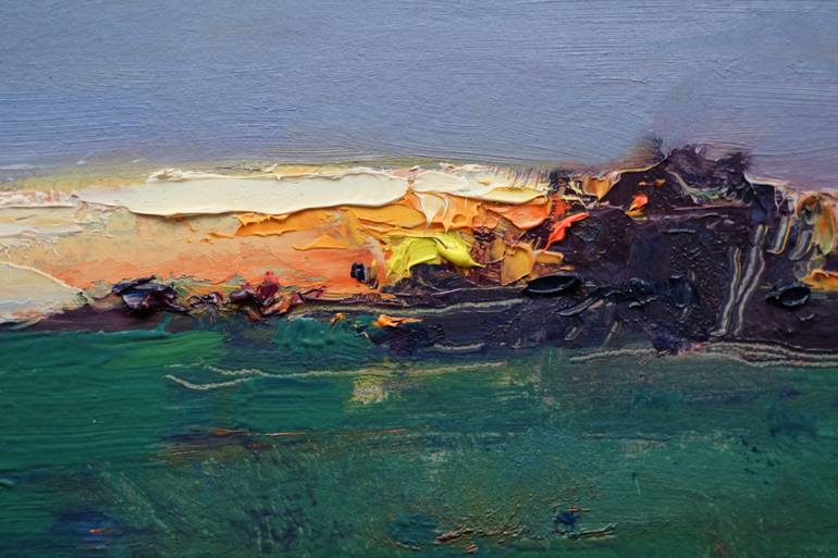 Original Figurative Landscape Painting by Pavlo Gryniuk