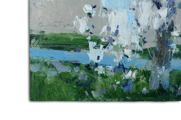 Original Impressionism Landscape Painting by Pavlo Gryniuk