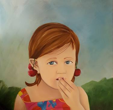 Original Figurative Children Paintings by Anisa Neto