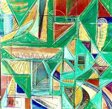 Original Cubism Abstract Paintings by Arthur Rodrigues