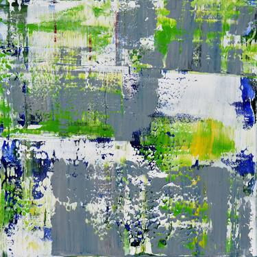 Abstract #57 - Green, Grey, Blue thumb