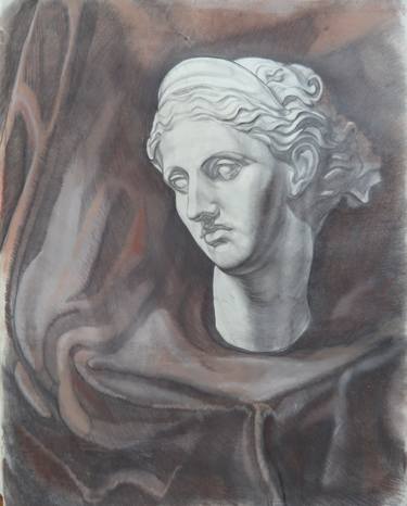 Print of Realism Classical mythology Drawings by Andrii Akhtyrskyi