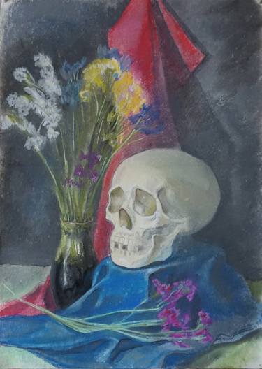 Still life with a bouquet of flowers thumb
