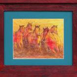 Wild Horses Stampede by Bertram Poole