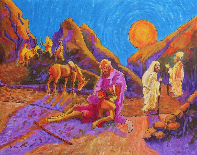 Parable of the Good Samaritan Painting by Bertram Poole Saatchi Art