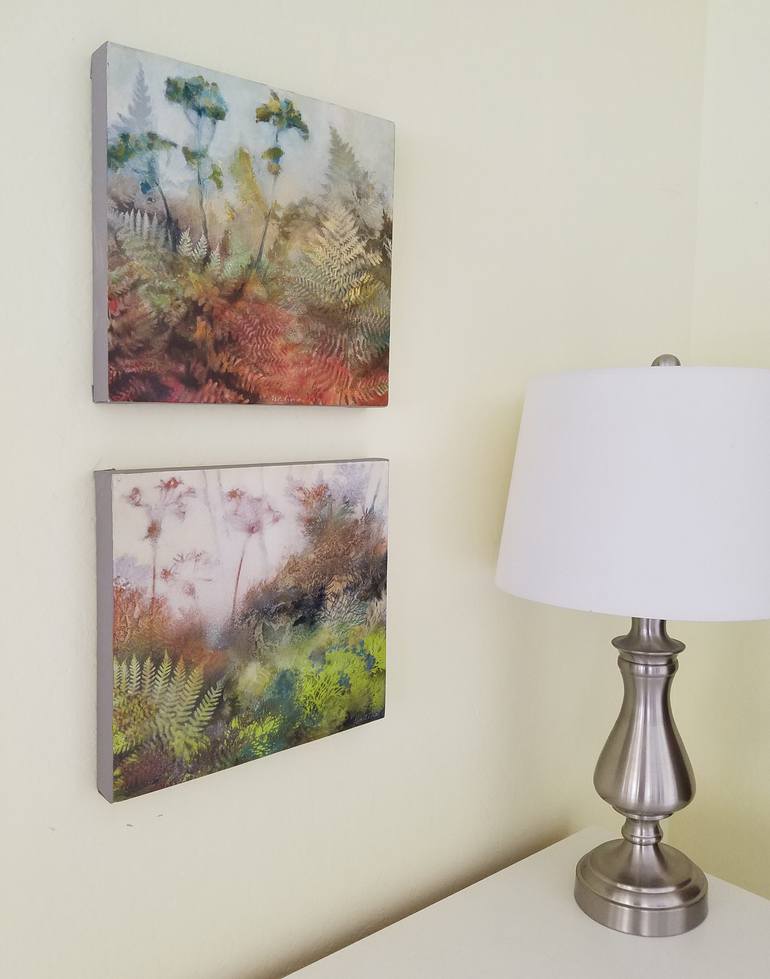 Original Impressionism Botanic Painting by Halina Wyluda Kazmierczak