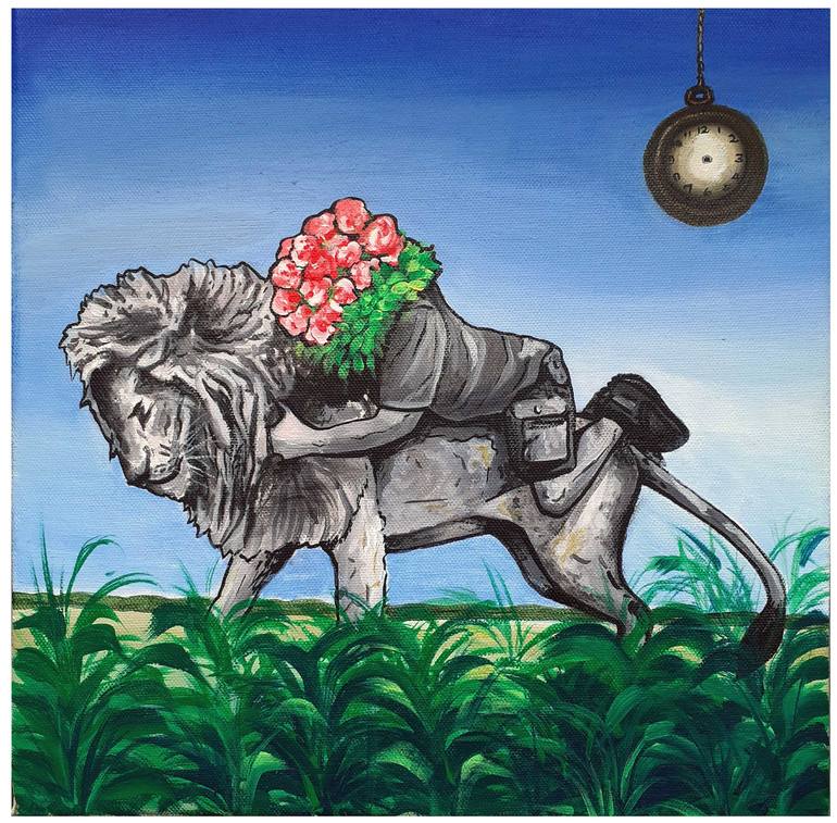 Original Surrealism Fantasy Paintings by Gangu Naidu