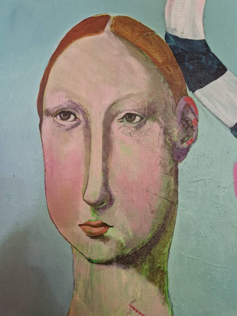 Original Portraiture People Painting by Romy Van Rijckevorsel
