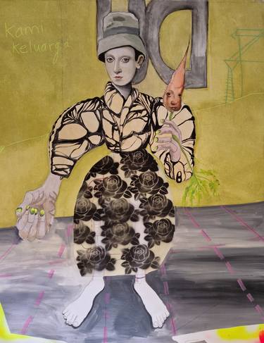 Original Portraiture People Paintings by Romy Van Rijckevorsel