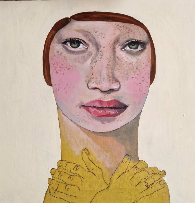 Original Portraiture People Paintings by Romy Van Rijckevorsel