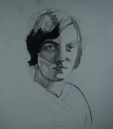 Original Figurative Portrait Drawings by Romy van Rijckevorsel
