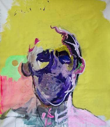 Original Abstract Portrait Paintings by Romy van Rijckevorsel