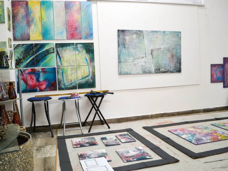 Original Abstract Expressionism Abstract Painting by Nena Stojanovic