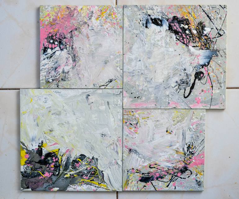 Original Abstract Expressionism Abstract Painting by Nena Stojanovic