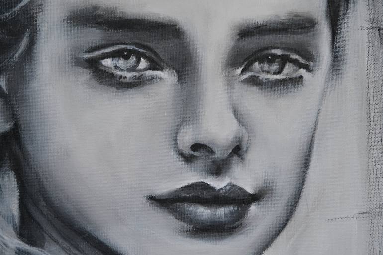 Original Fine Art Portrait Painting by Nena Stojanovic