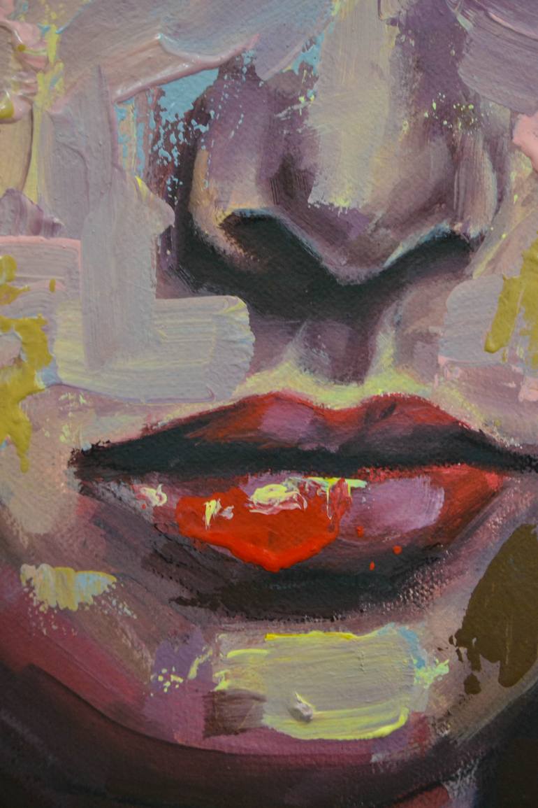 Original Abstract Expressionism People Painting by Nena Stojanovic