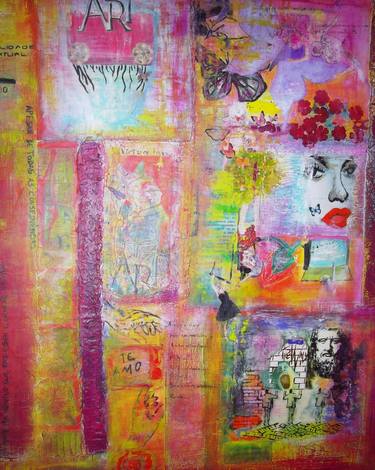Print of Expressionism Love Collage by Manuela Santana