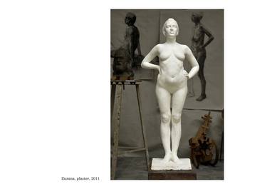 Original Realism Nude Sculpture by Petra Krivova