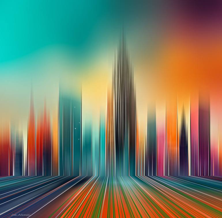 Original Abstract Expressionism Abstract Digital by Josh Adamski