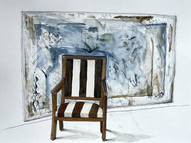 Still Life Chair with Modern Art thumb