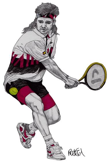 Original Illustration Sport Drawings by Paul Nelson-Esch